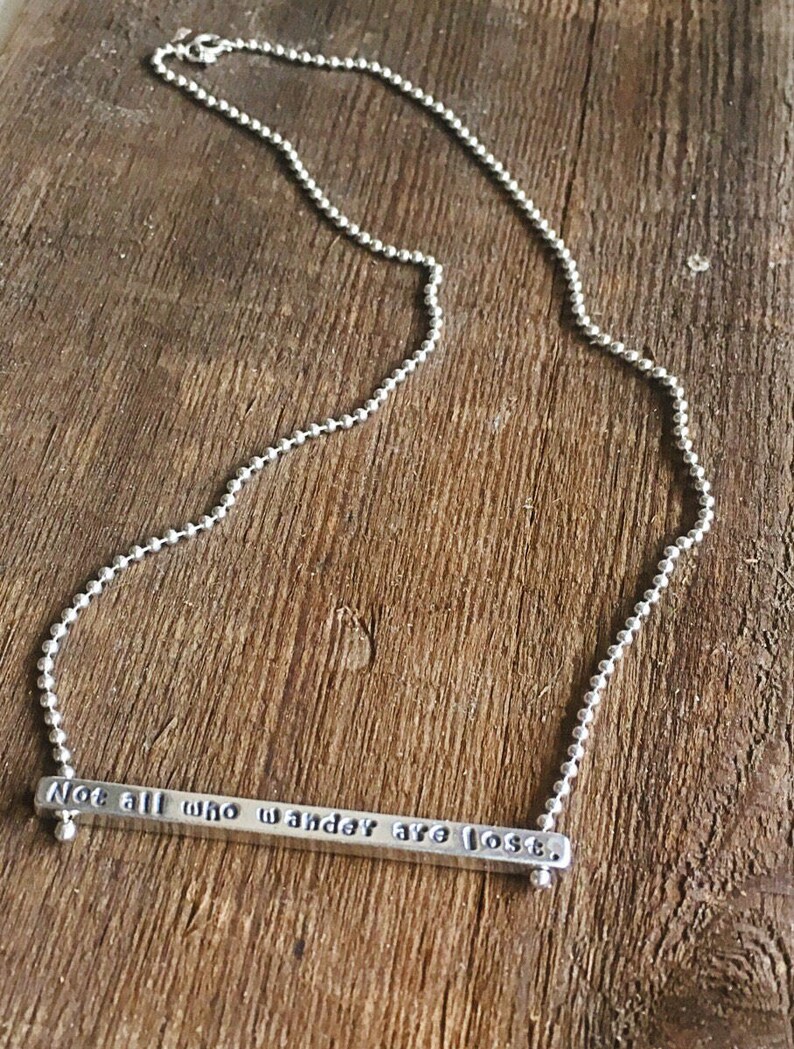 Not All Who Wander Are Lost Necklace image 1