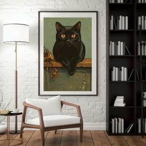 Custom Retro Pet Portrait Personalized Pet Wall Art Vintage Style Pet Poster Pet Memorial Wall Decor Gift For Dog Lover Cat Owner