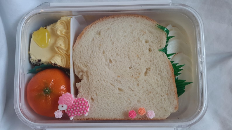 kawaii BeNTO box lunch storage large Japanese lunch box white RED GINGHAM ANIMALS so very cute portion control obento sushi storage