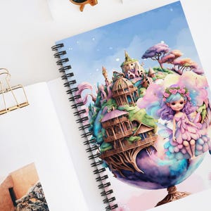 Fantasy World Spiral Notebook - Dreamy Art Cover, Perfect for Journaling, Gifts, School Supplies, Creative Writing, Fairytale Lovers