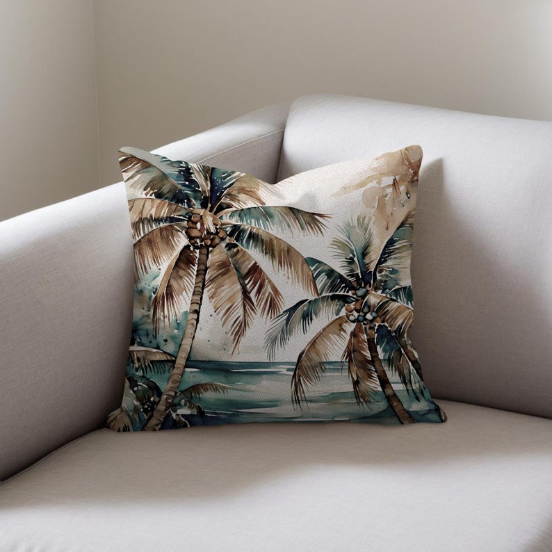 Palm Tree Throw Pillownull