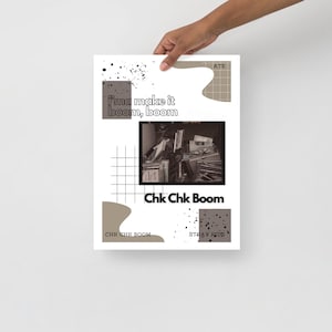 Poster con testo K-Pop - Chk Chk Boom