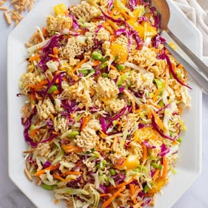The BEST RECIPE Ramen Noodle Salad | Crunchy Asian Meal Recipe | Instant Download Meal | Chicken Meal Prep