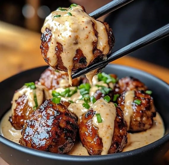 BEST RECIPE Korean Bbq Meatballs With Spicy Mayo Dip Korean