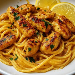 BEST RECIPE – Cowboy Butter Chicken Linguine | Creamy Garlic Pasta Dinner | Easy Weeknight Meal Printable