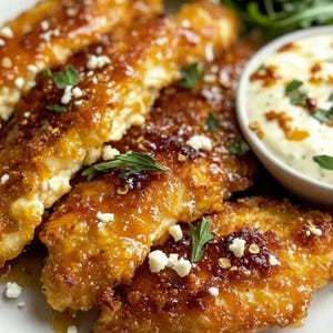The BEST RECIPE Crispy Hot Honey Feta Chicken Printable | Easy Slow Cooker Dinner | Instant Download Meal | Chicken Meal Prep