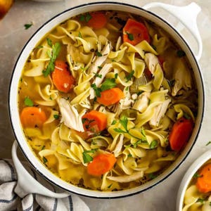 BEST RECIPE Classic Chicken Noodle Soup Recipe | Easy Comfort Food | Printable Recipe PDF | Instant Download | Cozy Homemade Meal