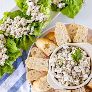 The BEST RECIPE Chopped Chicken Salad | High Protein Healthy Meal Prep | Easy Slow Cooker Dinner | Instant Download Meal | Chicken Meal Prep