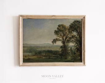 Moody Landscape Wall Art | Antique Countryside Printable (Digital Download)