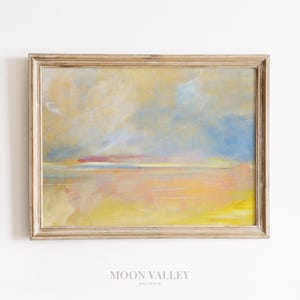 Abstract Pastel Sky Printable | Minimalistic Dreamy Colours Artwork, Maximalist Wall Art Digital Download, Aesthetic Soft Colors Art Print