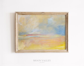 Pastel Landscape Print | Soft Abstract Wall Art (Digital Download)