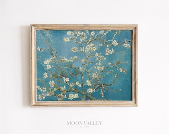 Lámina de Almendros en Flor de Van Gogh / Pintura floral vintage (Descarga digital)