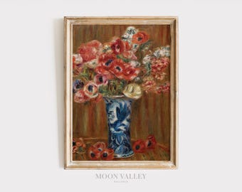 ルノワール「バラの花束」プリント 1882年 | ヴィンテージ印象派の花の 