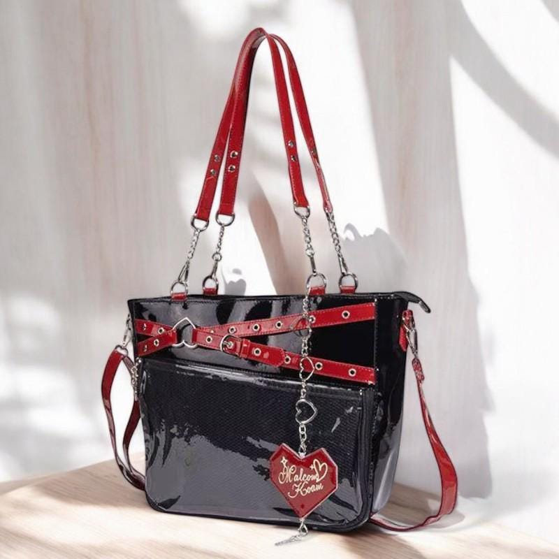 Black heart bag - Etsy 日本 Black heart bag - Etsy 日本