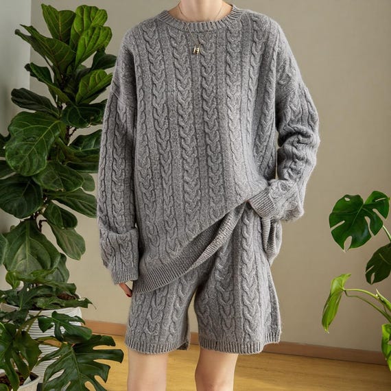 oversized cable knit sweater dress Cozy Cable-Knit - Royal Red / One Size crafted for effortless comfort and timeless charm Cable Knit Sweater Women's Petite