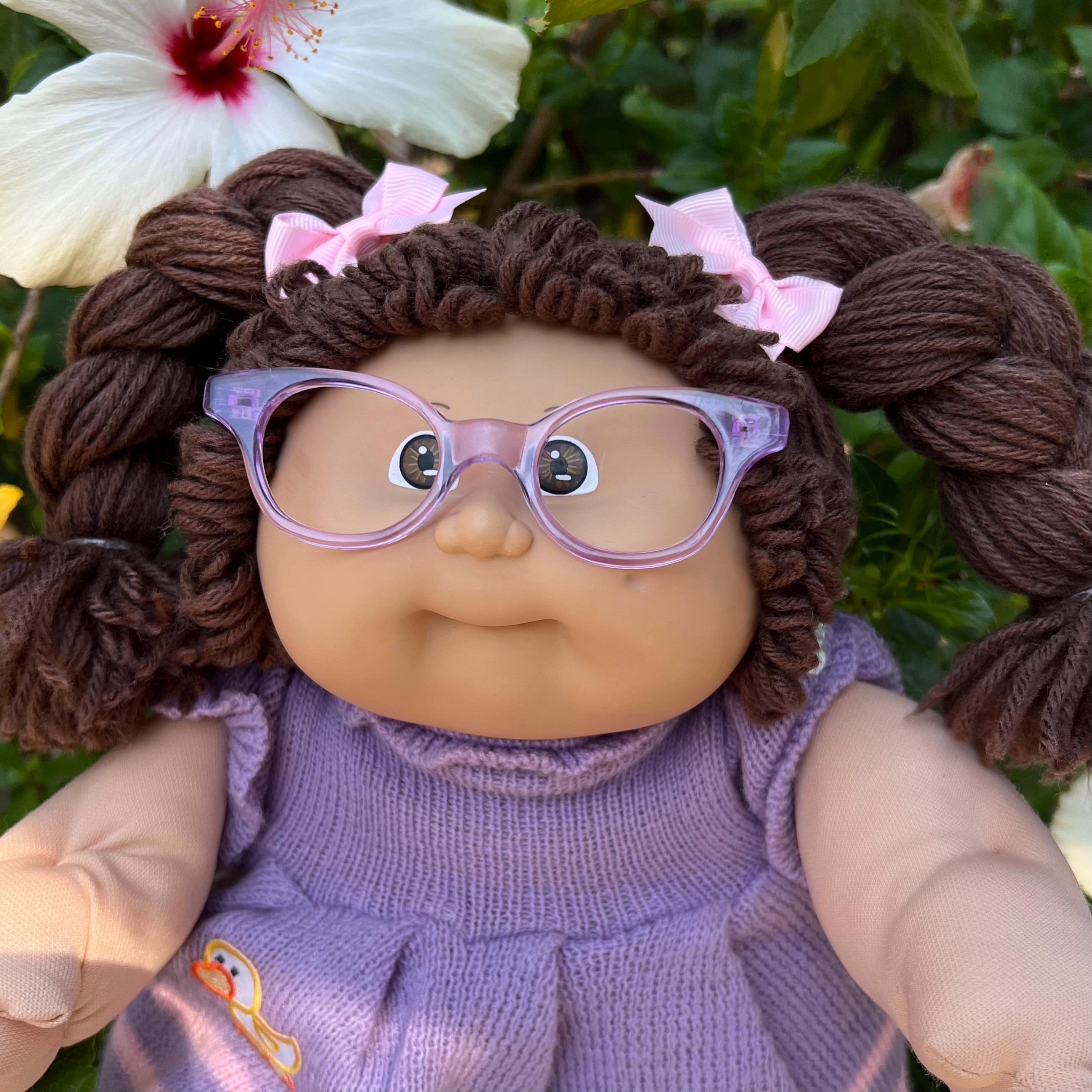 HOT Cabbage Patch Doll Brown Hair Glasses Cabbage Patch Doll