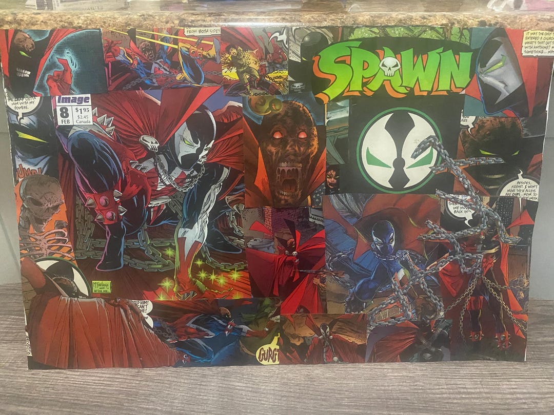 Spawn Comic Collage ORIGINAL - Made With REAL Spawn Comics! - Etsy UK