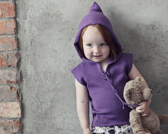 Baby girl clothes Baby Hoodie Vest Gift for New Baby Coming home clothes Knit Baby clothes Knit hoodie