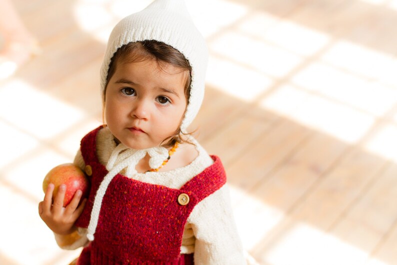 Knit Baby Hat Christening Baptism accessory Newborn Knitted Etsy