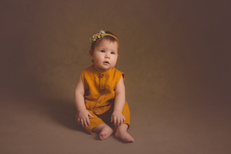 Baby linen romper Linen jumpsuit without sleeves Baby linen clothes Baby jumpsuit Toddler jumpsuit Linen overall Baby comig home outfit