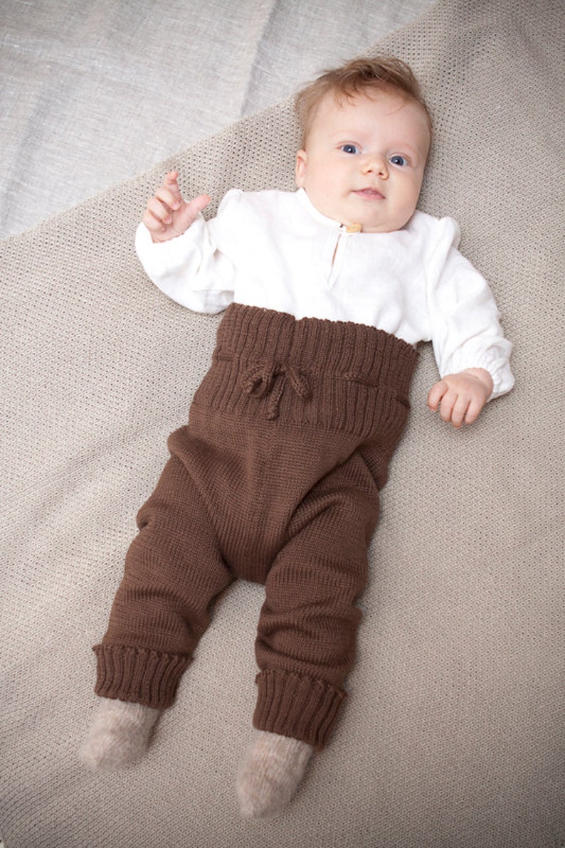 Knit Baby Clothes Knit Longies Baby Pants Baby Comming Home Etsy