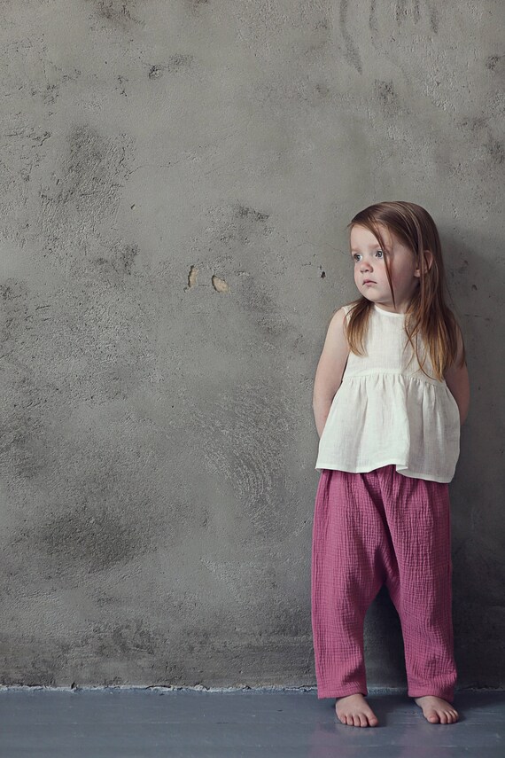 Kids Harem Pants Unisex Clothing Cotton 