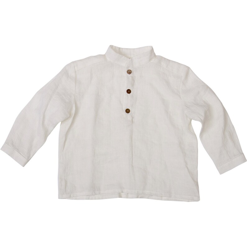 Boys clothes Linen shirt White shirt Toddler outfit Ring Etsy