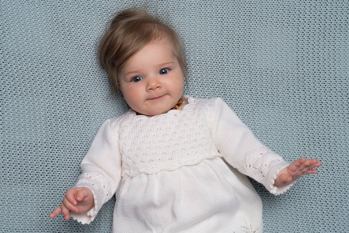 Dress for Girls Baby Baptism Dress Baby Girl Clothes Knitted Etsy