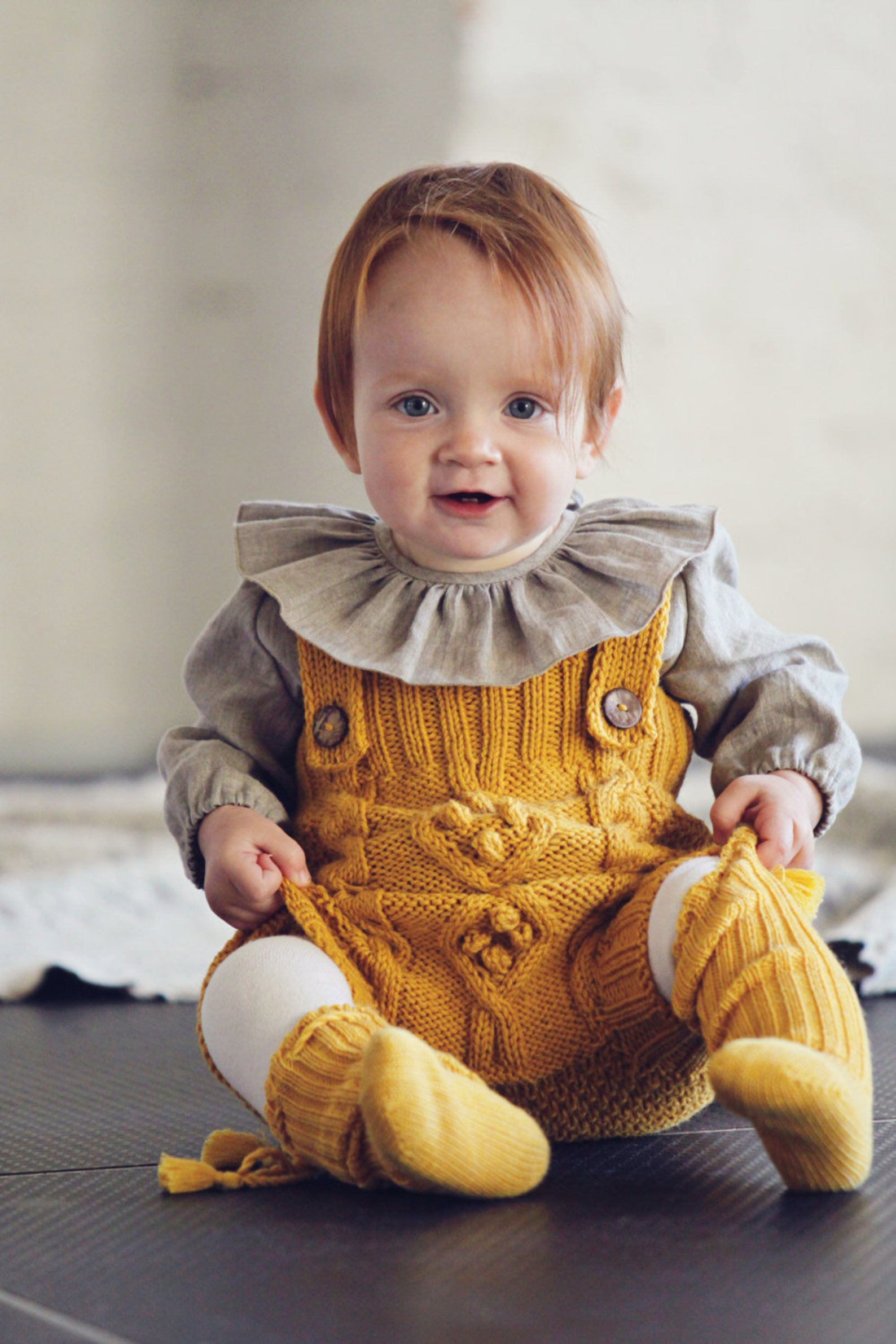 Girls clothes Linen Ruffle collar top Toddler girl blouse Etsy