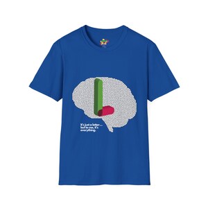 Camiseta inspiradora con la letra L, unisex, ideal para estudiantes, regalo para profesores, ideal para la vuelta al cole.
