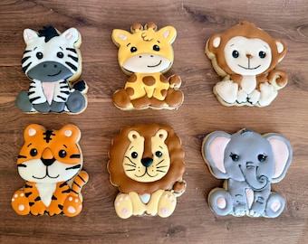 Babysafari-koekjes babyshower