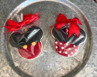 Mickey and Minnie themed Sugar Cookies