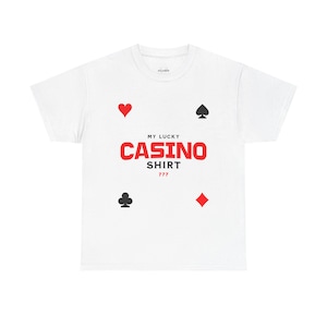 My Lucky Casino T-Shirt, Unisex Tee, Gambling Shirt, Casino Night Attire, Poker Night Apparel, Gift for Gamblers
