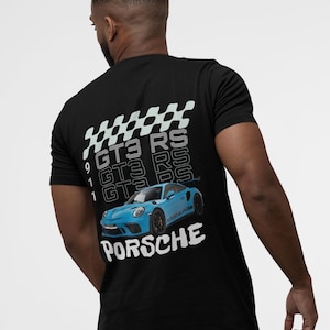 Porsche GT3 RS shirt, Unisex Heavy Cotton Shirt for Porsche Car Lovers, Vintage Racing Apparel, Gift for Him, Track Day Outfit, Casual Wear