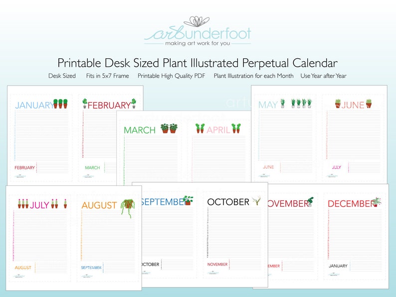 Printable Perpetual Calendar Higher High quality PDF toward seek the services of yr the moment 12 months. Very little Sized with Plant Instance for every single thirty day period of the calendar year. photograph relating to Perpetual Calendar Pdf named Printable Perpetual Calendar Superior High quality PDF towards employ the service of 12 months right after yr. Minor Sized with Plant Example for every single thirty day period of the yr.