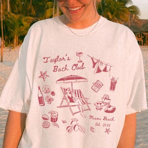 Coastal Themed Bachelorette Party Shirt, Custom Beach Club Bachelorette Shirt, Miami Bach Club T-shirt, Bridal Party Shirt, Bridesmaid Gift