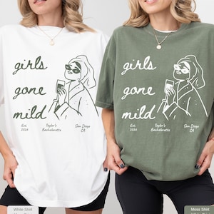 Girls Gone Mild T-Shirt, Bachelorette Bride Sweatshirt, Spa Weekend Girls Trip, PJs & Prosecco Bridal Party Shirt