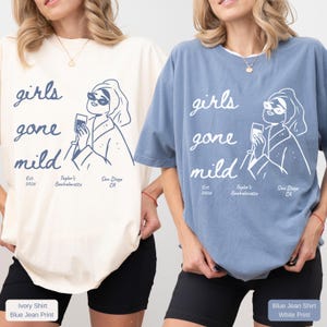 Girls Gone Mild T-Shirt, Bachelorette Girls Trip, Bride Sweatshirt, Spa Weekend, PJs & Prosecco Bridal Party Shirt