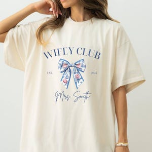 Personalized Wifey Shirt: Comfort Colors Bridal Gift