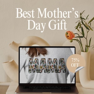 Floral Mama PNG | Preppy Mama png | Mother&#39;s Day Gift | Mama Flower Design | Cute Mom PNG | Gift for Mom PNG | Trendy Mama Shirt Sublimation