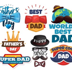 Vatertag PNG Bundle | Super Papa PNG | Bester Vater aller Zeiten | Der beste Vater der Welt | Glücklicher Vatertag Sublimation | Papa Clipart | Super Cooler Dad