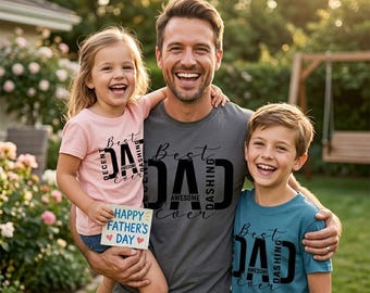 Best Dad Ever PNG | Father's Day PNG | Decent Dad Shirt | Awesome Dad Clipart | Dashing Dad T-Shirt Design | Gift For Husband and Father