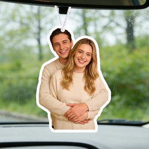 Personalized Car Air Freshener with Photo, Custom Face Air Freshener, Funny Cute Car Decor, Best Friend Gift, Family Photo Keepsake