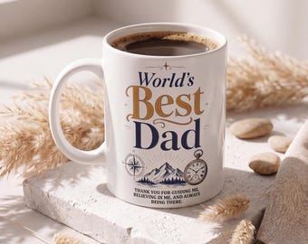 Custom World's Best Dad Mug | Personalized Gifts For  Dads Day Gift | Emotional Dad Gift | Gift for Father Gift For Him