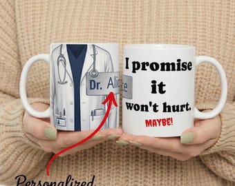 Personalized Doctor Mug, Custom Name Doctor Coffee Cup, Gift For Doctors
