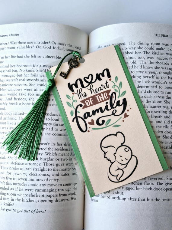Handmade Laminated Bookmark | Cute Bookmark | Unique Book Accessory | Reader Gift | Book Club Gift | Teacher Gift | Bookmark For Readers