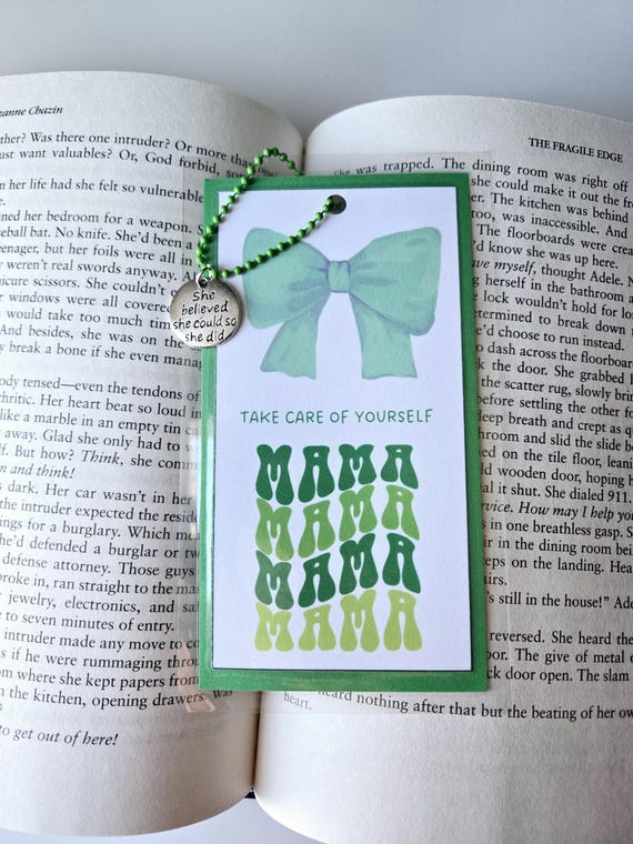 Handmade Laminated Bookmark | Cute Reading Bookmark | Unique Book Accessory | Reader Gift | Teacher Gift | Book Club Gift