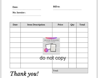 Generic Black Service Invoice Tracker, Business Invoice Management, Invoice Log Book, Financial Organizer, Contractor Tool
