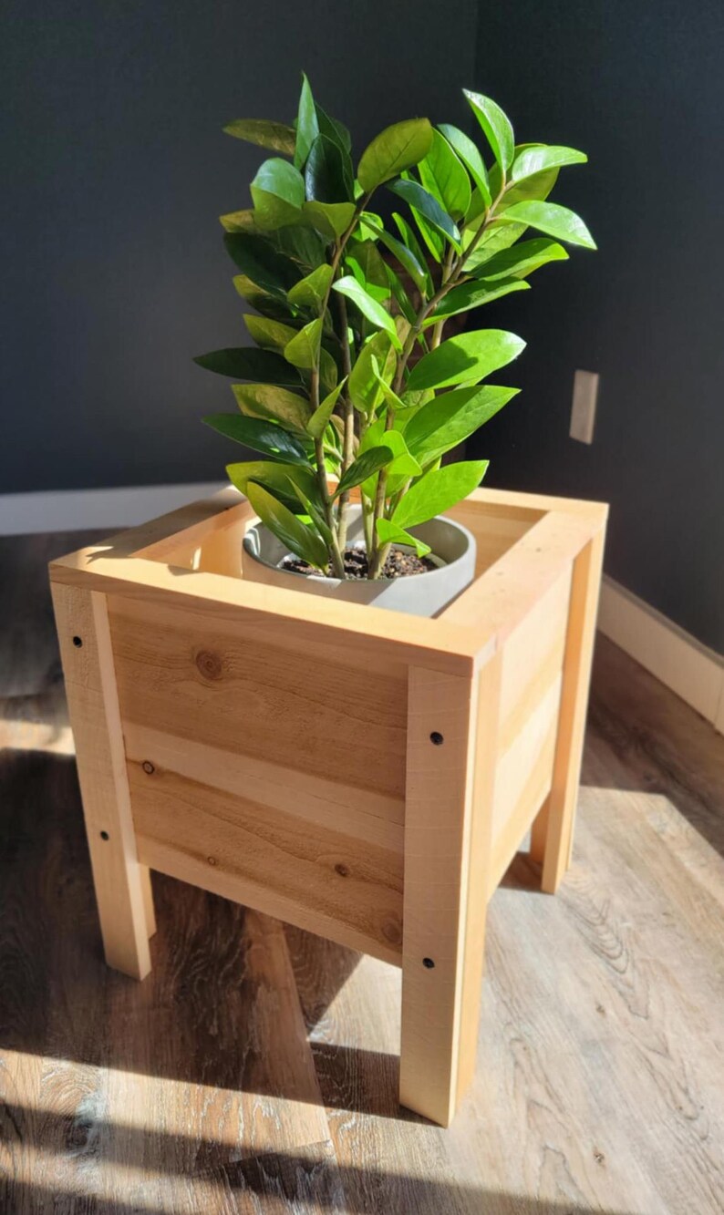 Picture of Raised Cedar Planter Box - Easily Collapsible for Storage! - Etsy