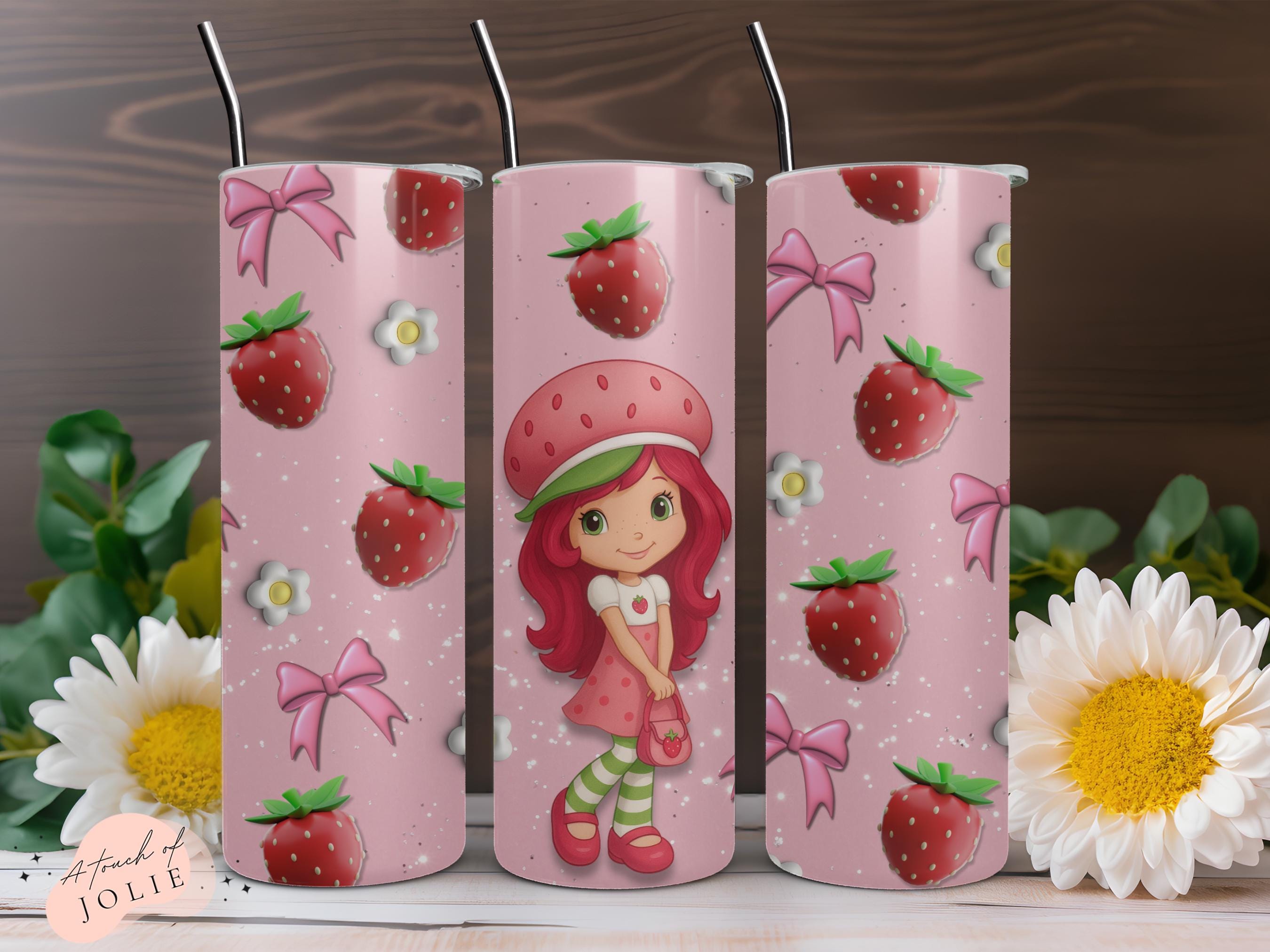 Strawberry Girl Wrap - Starwberry Tumbler - PNG - DIGITALER Download